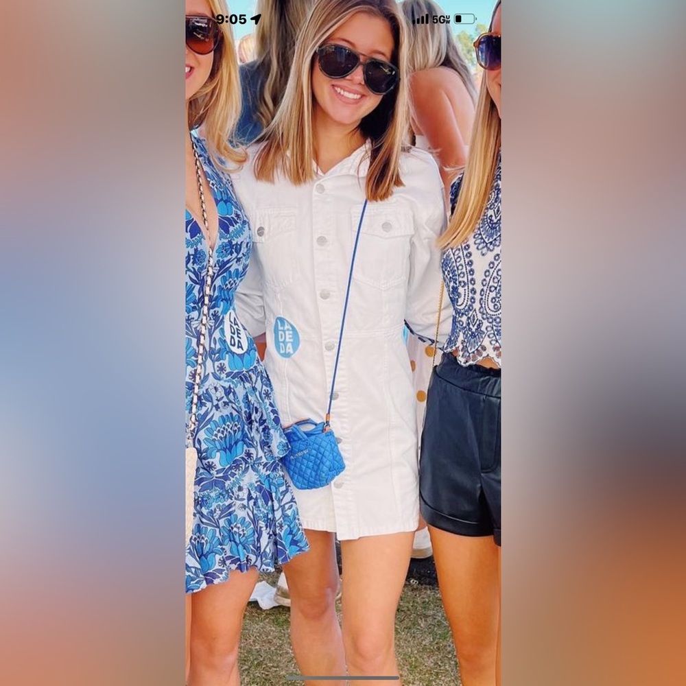 Revolve white Jean dress